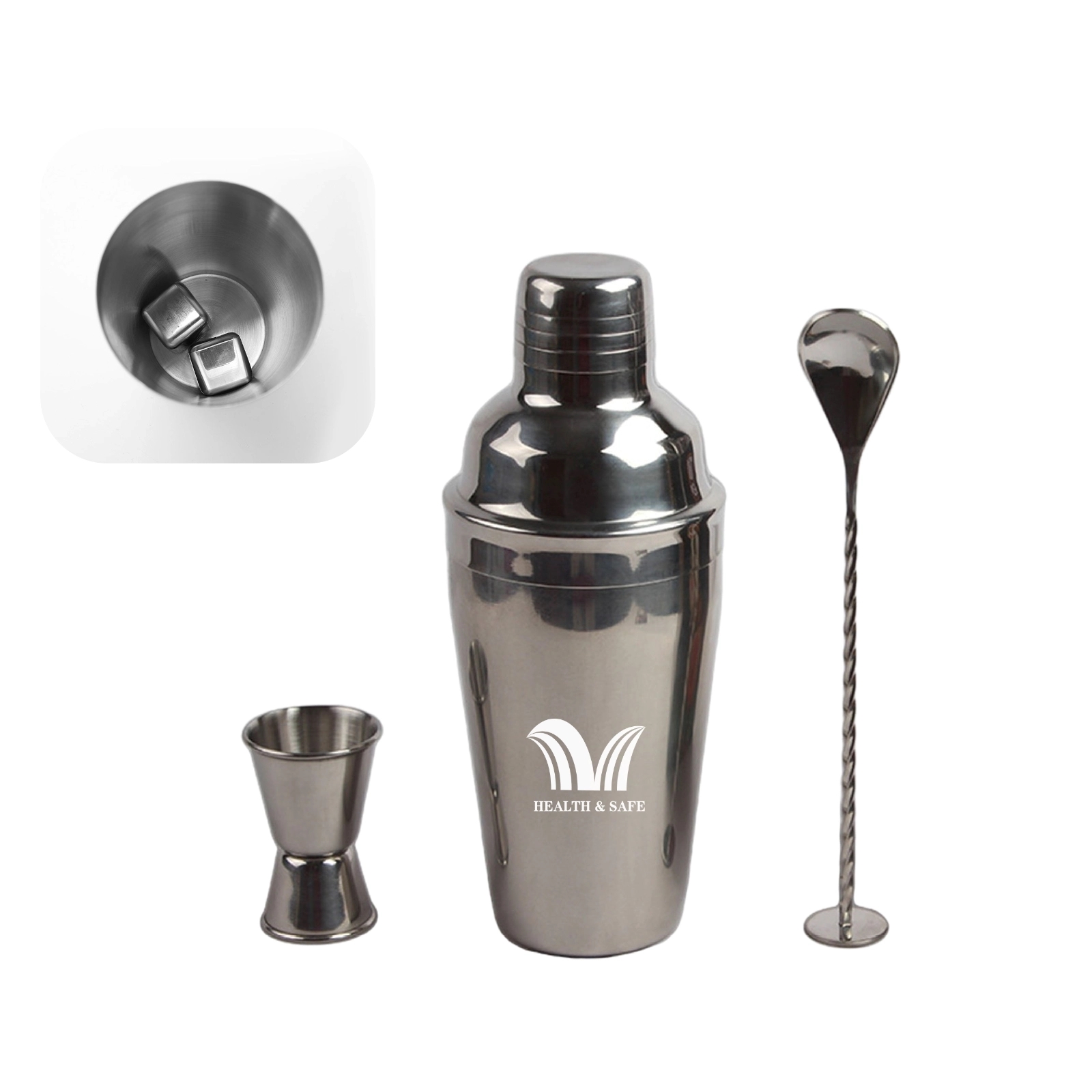 Stainless Steel Mixer Bar Set 1