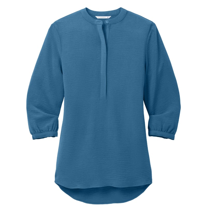 Port Authority Ladies 3/4-Sleeve Textured Crepe Tunic 24