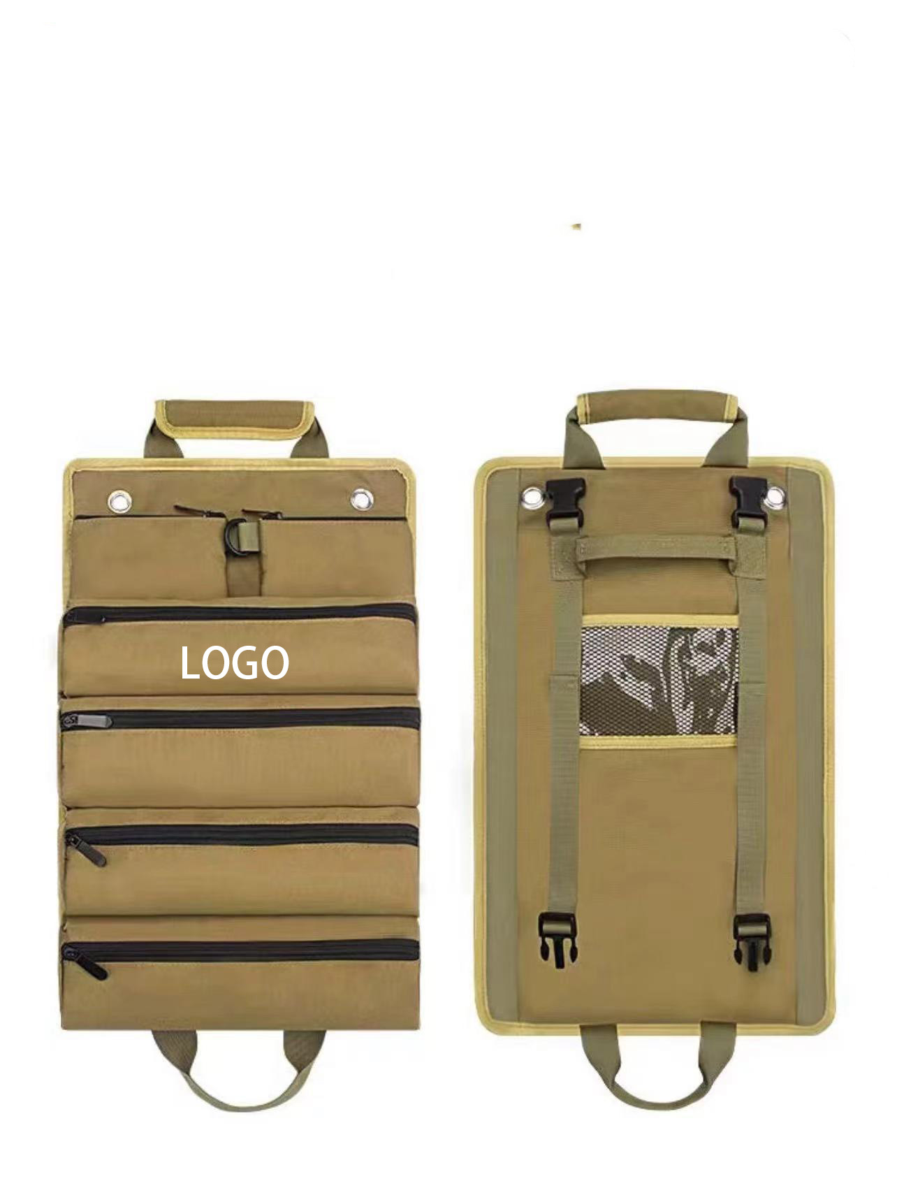 Compact Roll-Up Tool Organizer for Car and Electrician Use 1