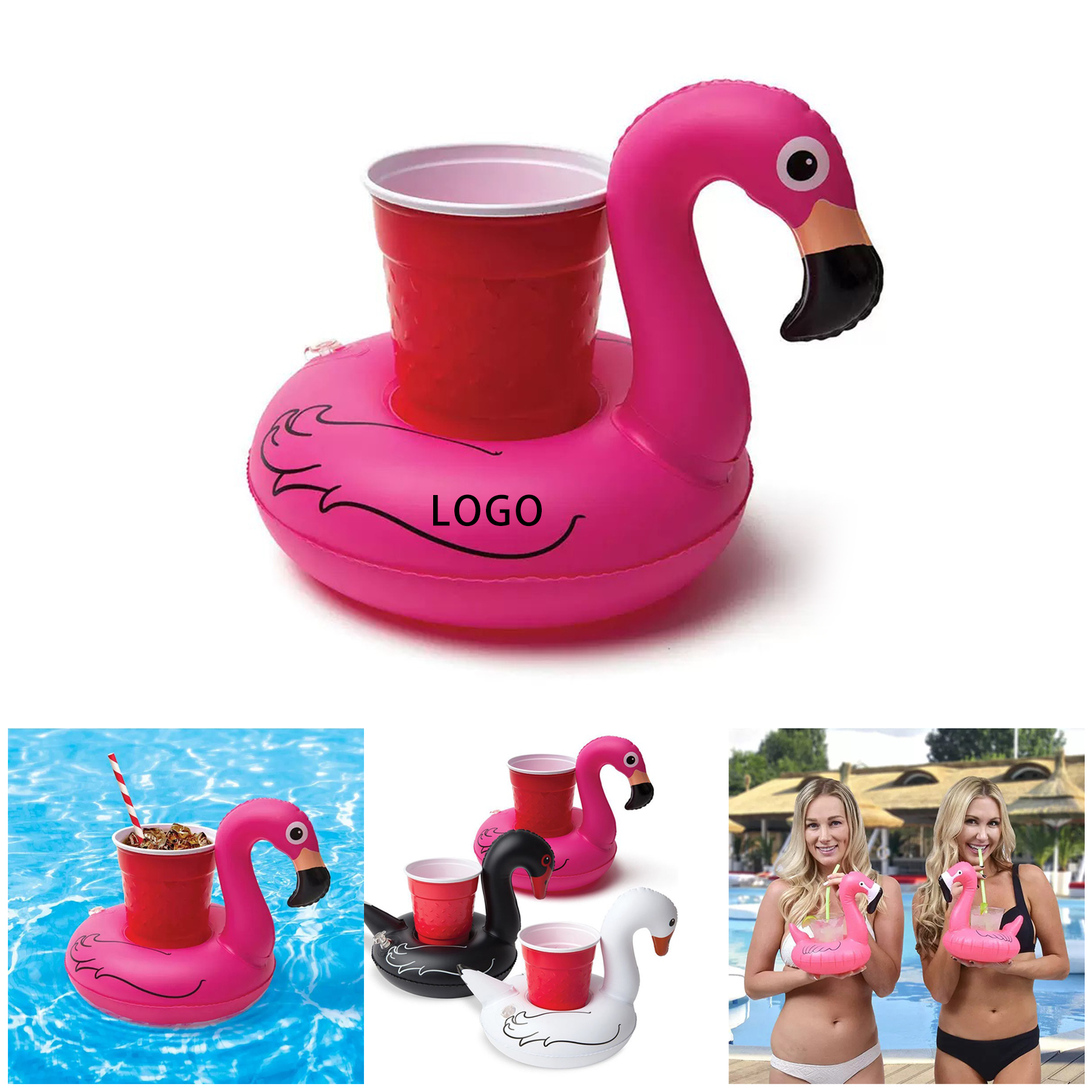 PVC Inflatable Flame Bird Cup And Plate 1