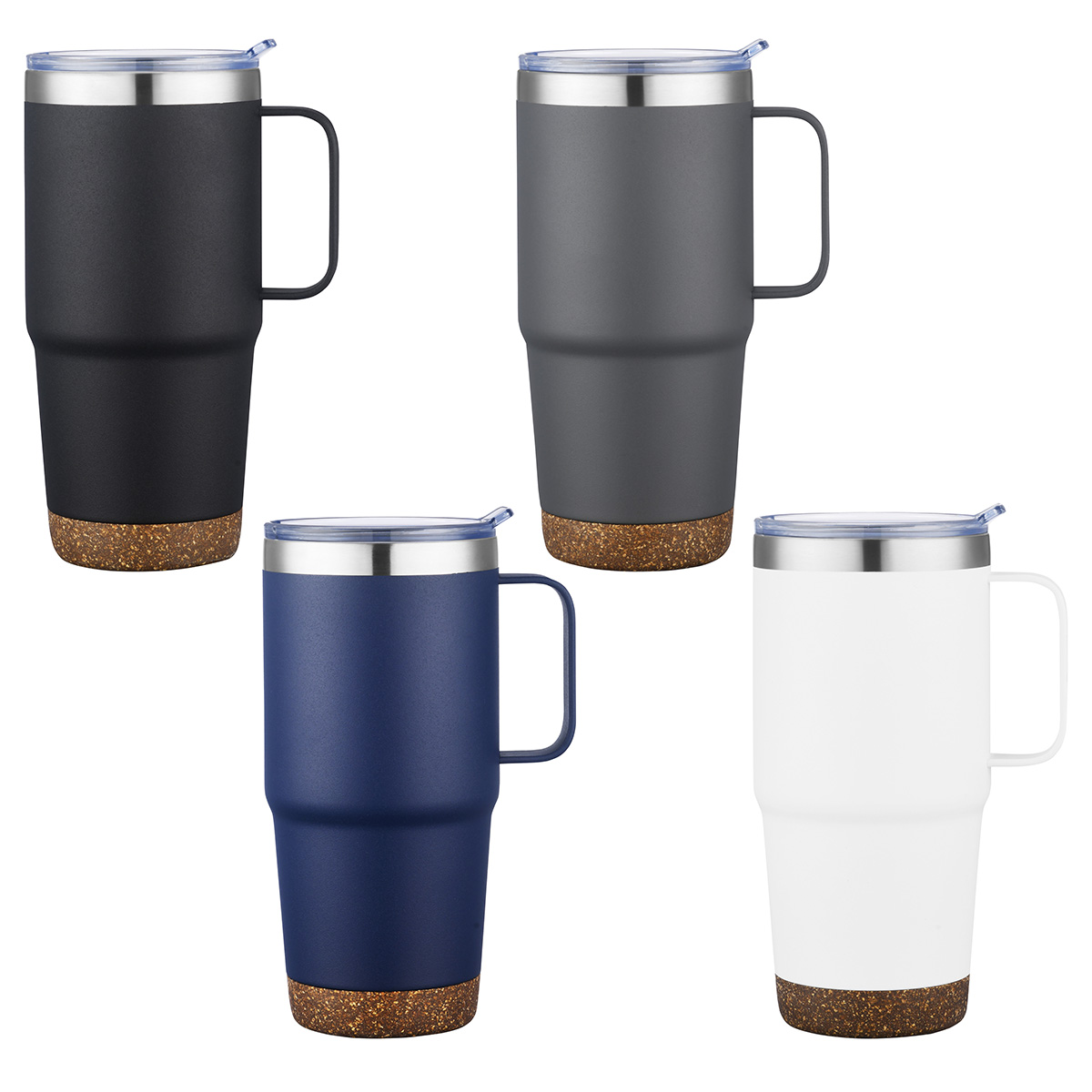 Cortina 24 oz Vacuum Insulated Travel Mug with Cork Base 20