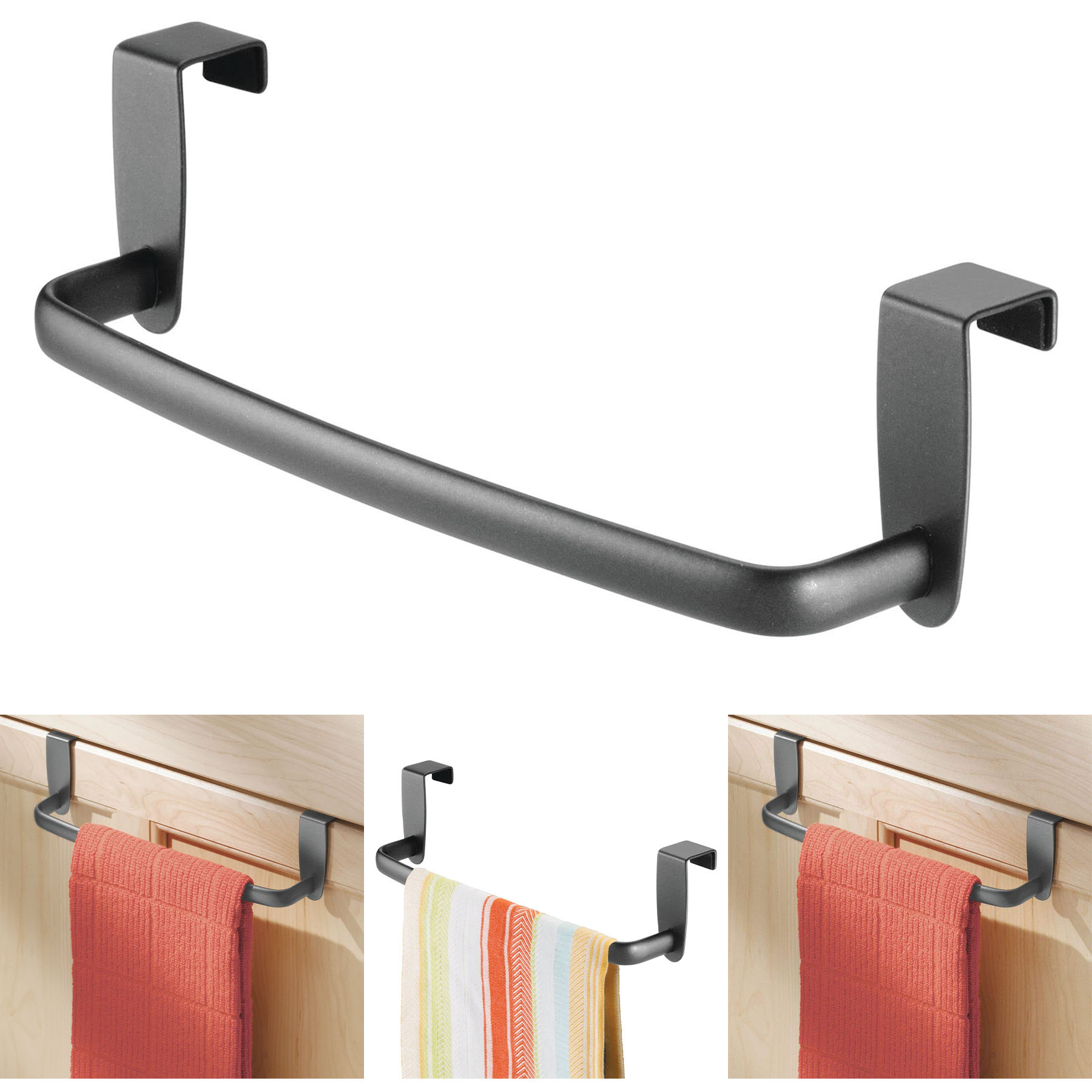 Steel Metal Wire Over Cabinet Towel Rack 2