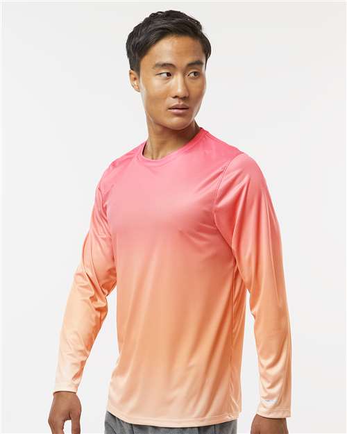 Unisex Barbados Performance Pin Dot Long Sleeve T-Shirt - 225 44