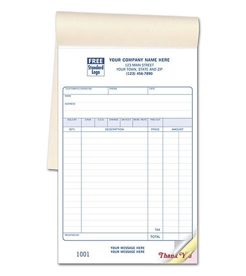Retail Sales Book, Large, Classic Design 1