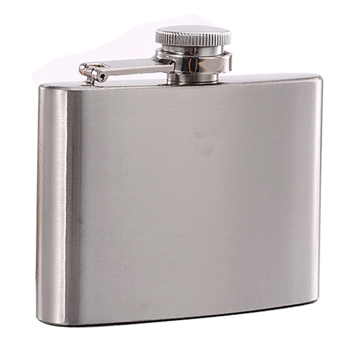 6oz Stainless Steel Hip Flask, custom water bottle with logo imprint 6