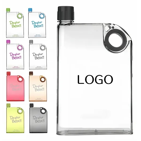 Clear Slim Water Bottle with BPA-Free Hydration Flask 14