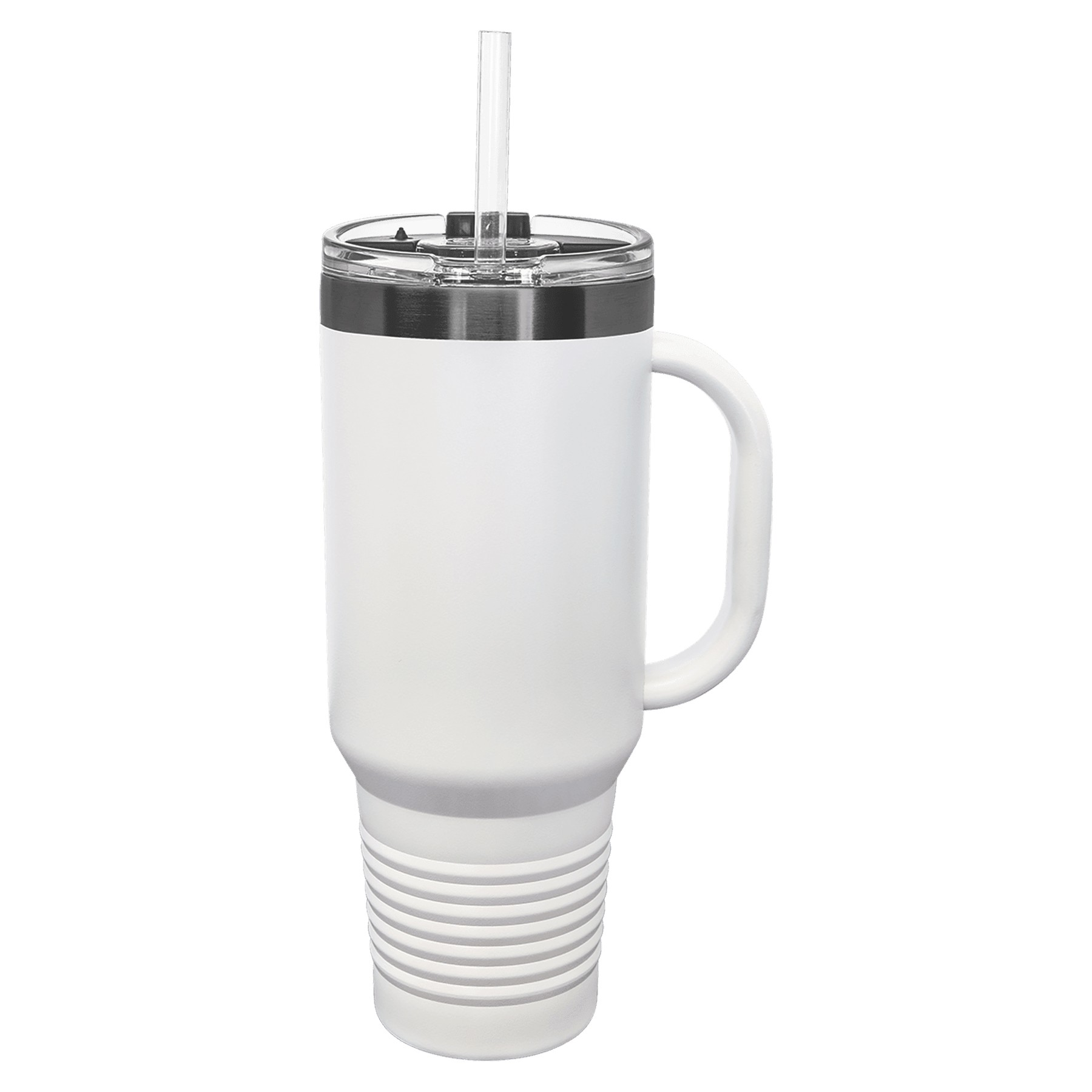 Polar Camel 40oz Ghost Black ION-Plated Travel Mugs w/ Straw 3