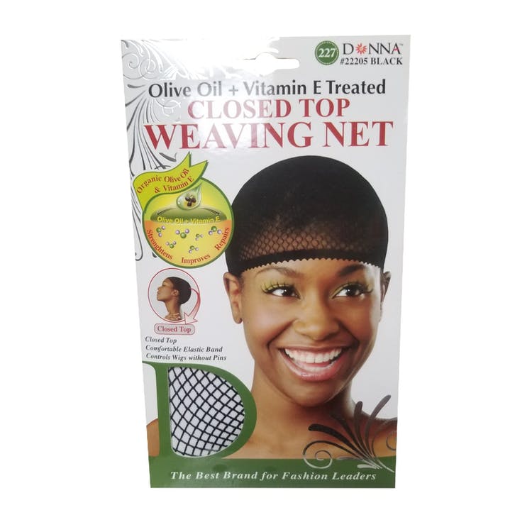 Closed Top Weave Net Caps - Black 2