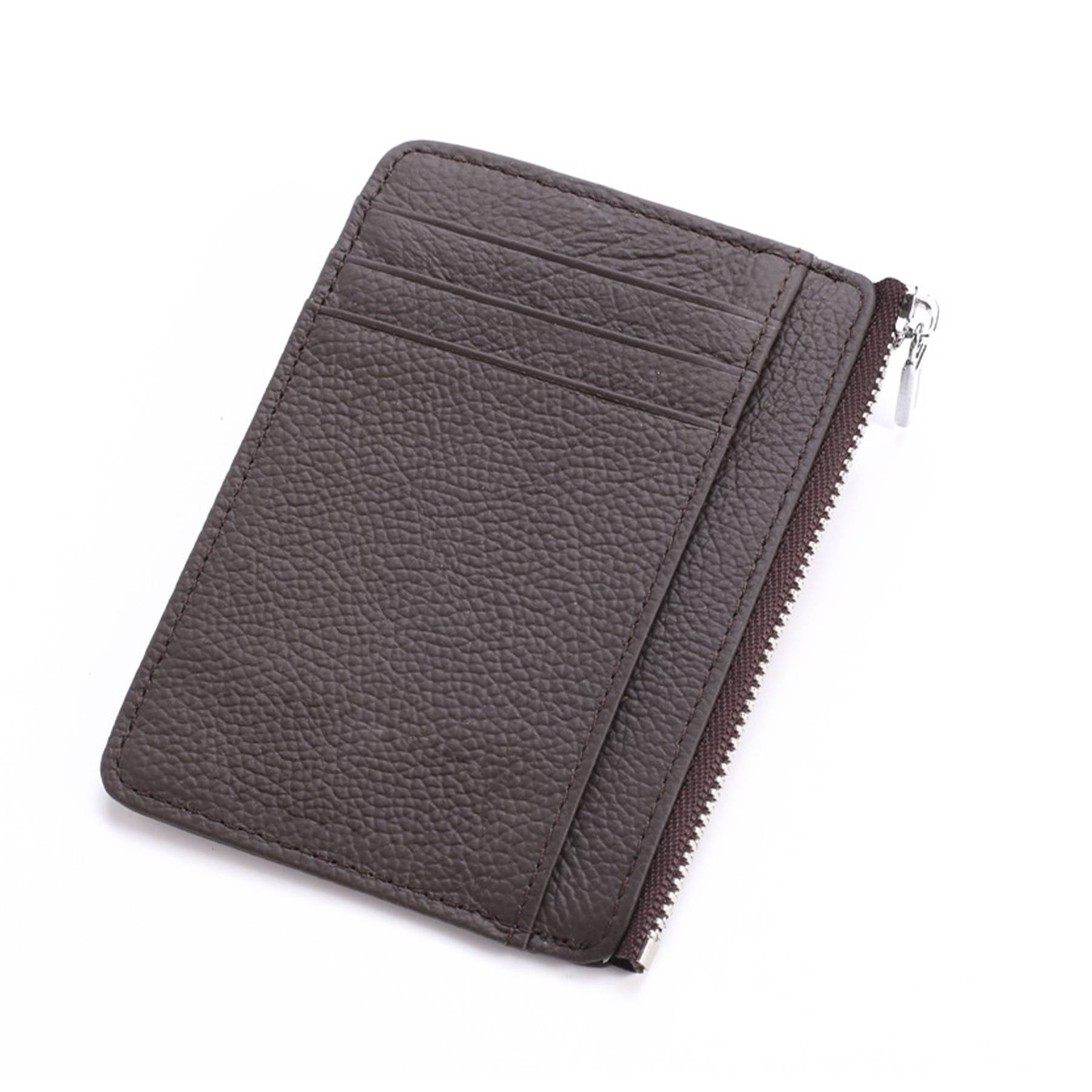 genuine Leather RFID anti magnetic multifunctional card bag 2