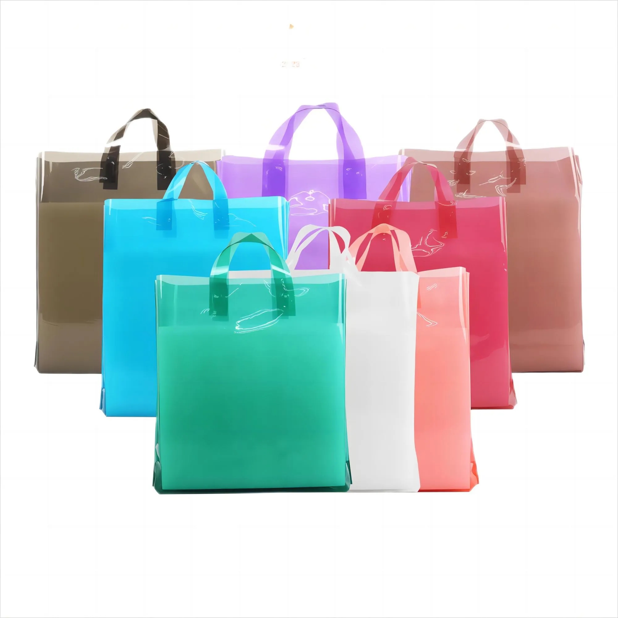 Multi Color Ultra Transparent Bottom Folding Handbag Gift Ba 2