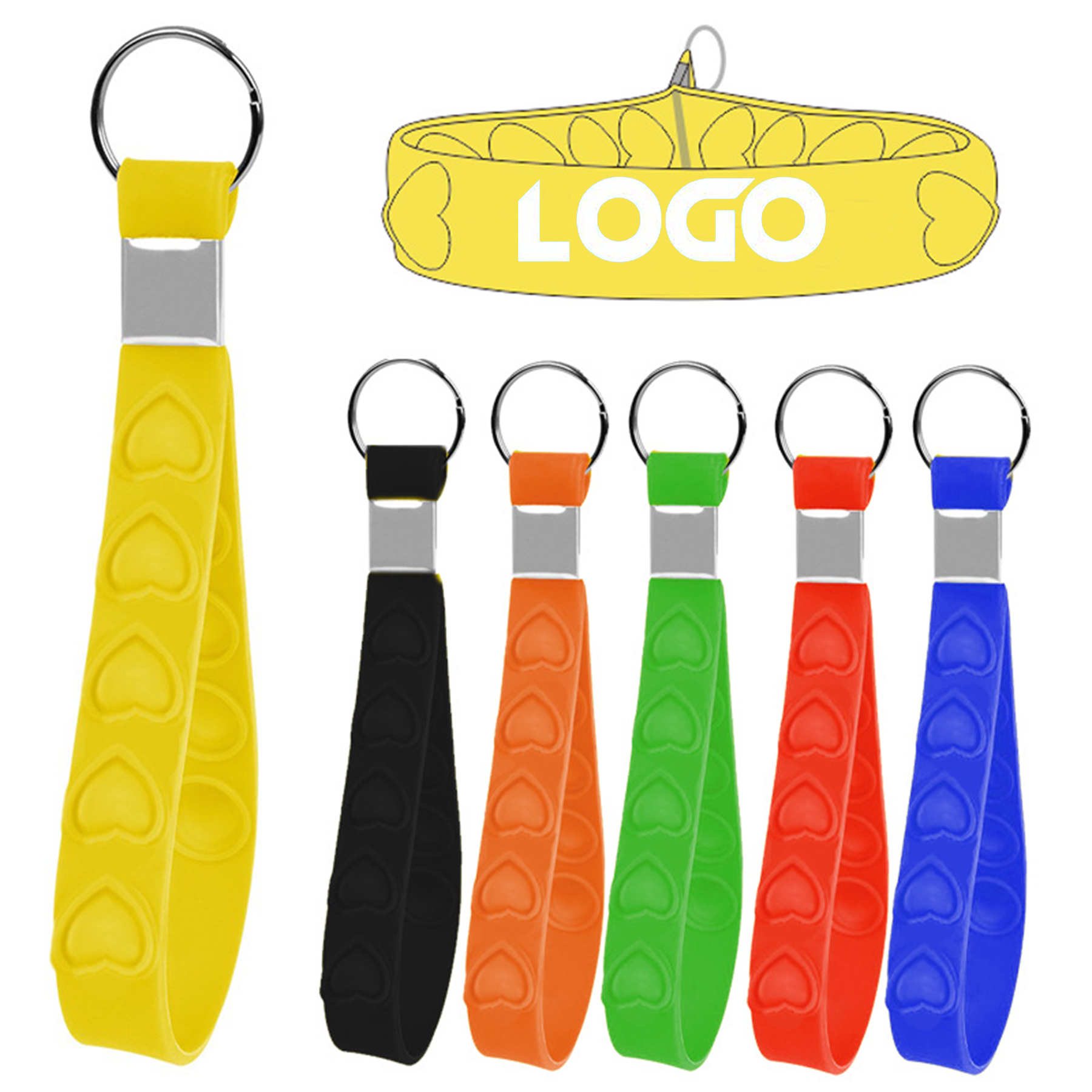 Custom Pop Bubble Wrist Strap Key Holders