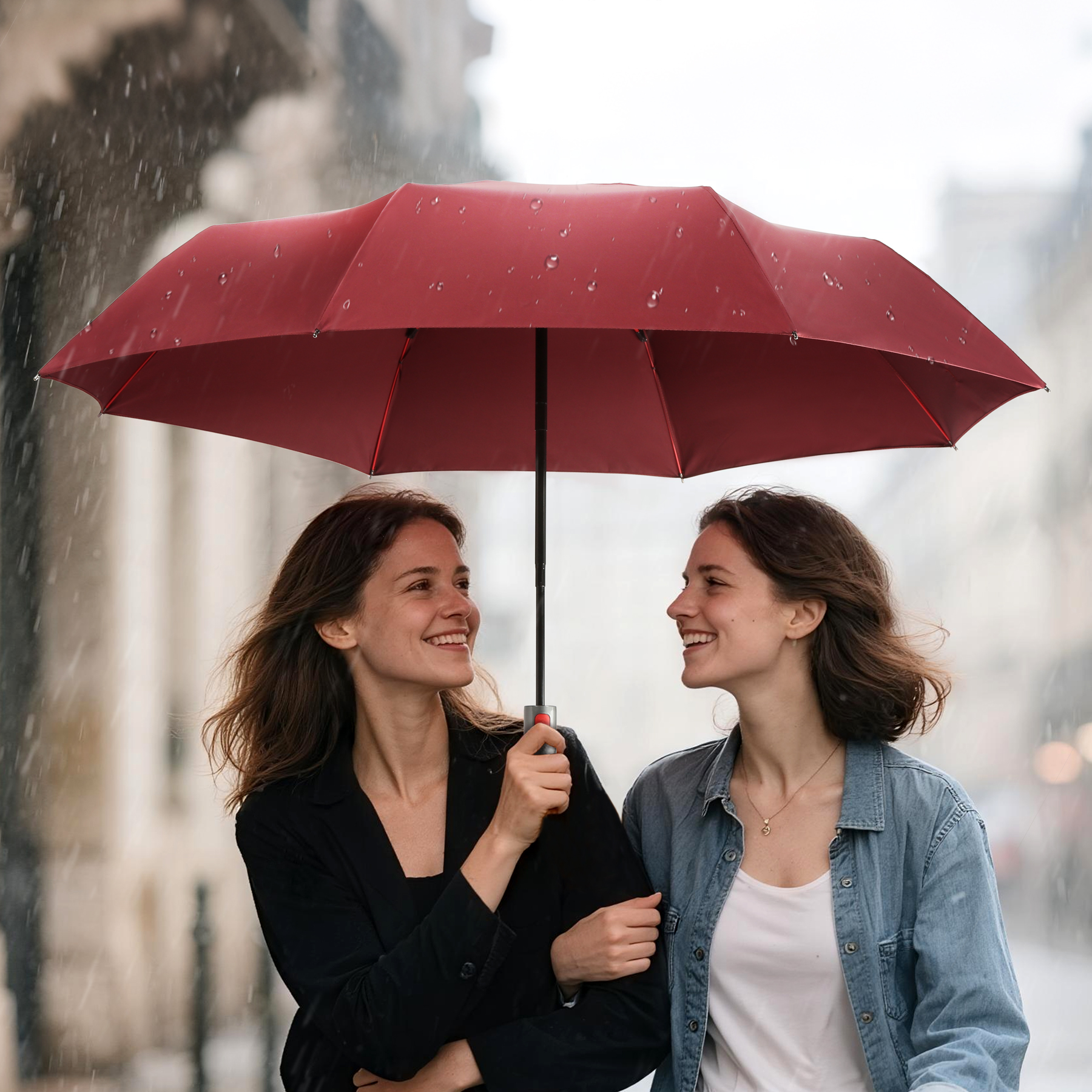 46" Arc Auto-Open Folding Umbrella 9