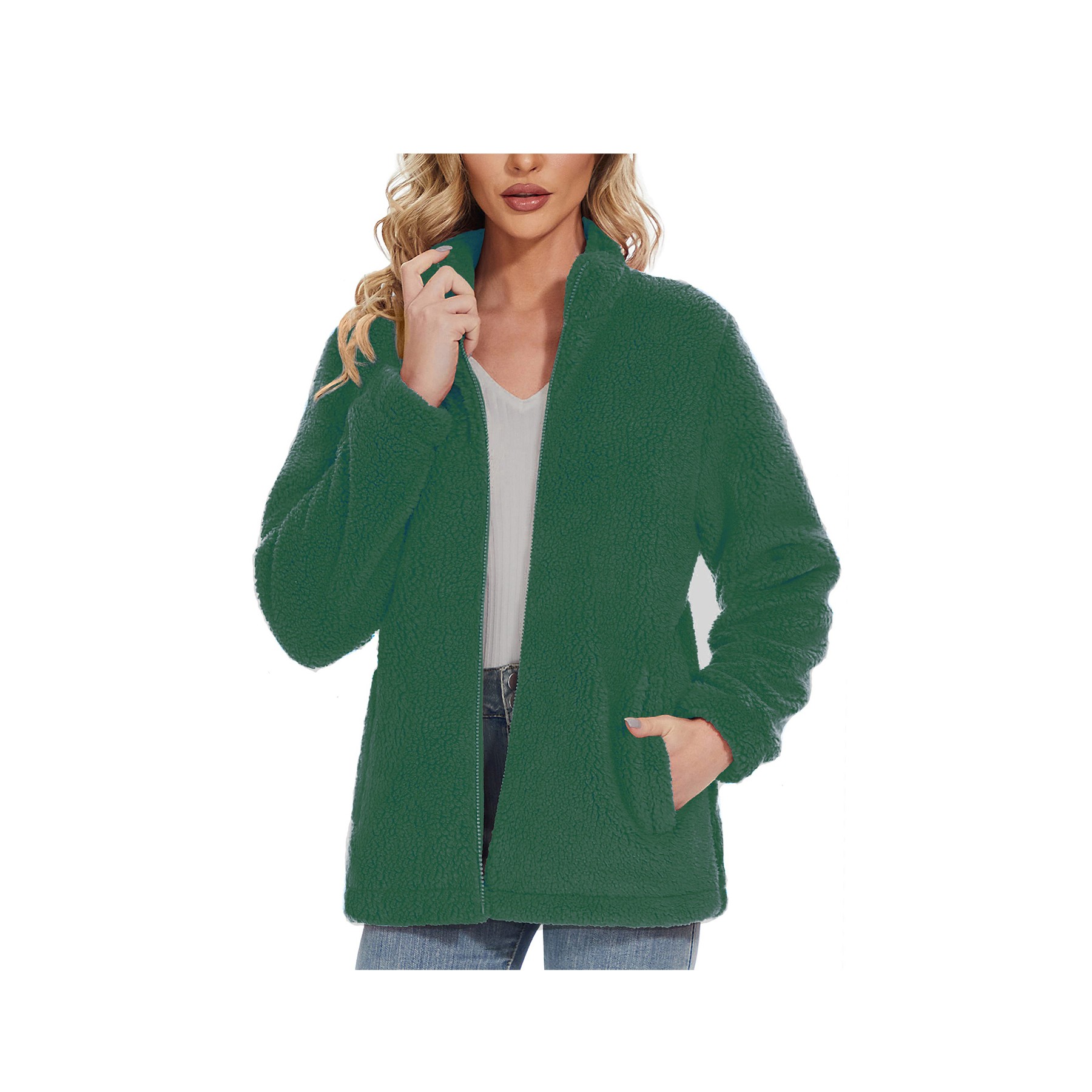 Sherpa Fleece Full Zip Jacket 7