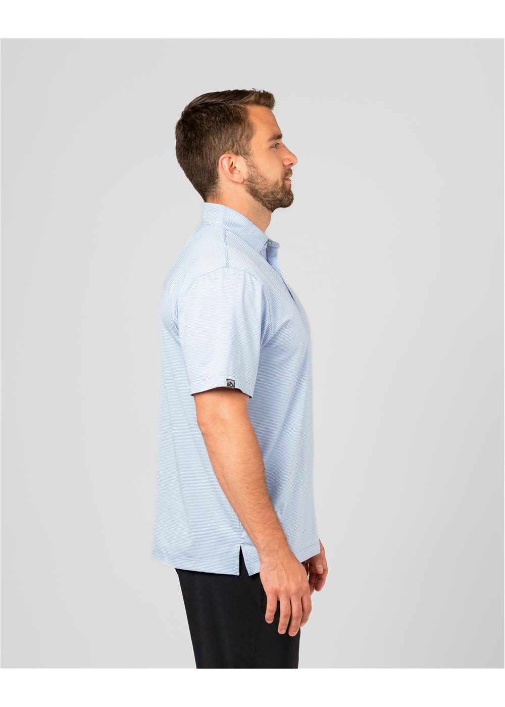 Storm Creek Men's Optimist II Microstripe Short Sleeve Polo 16
