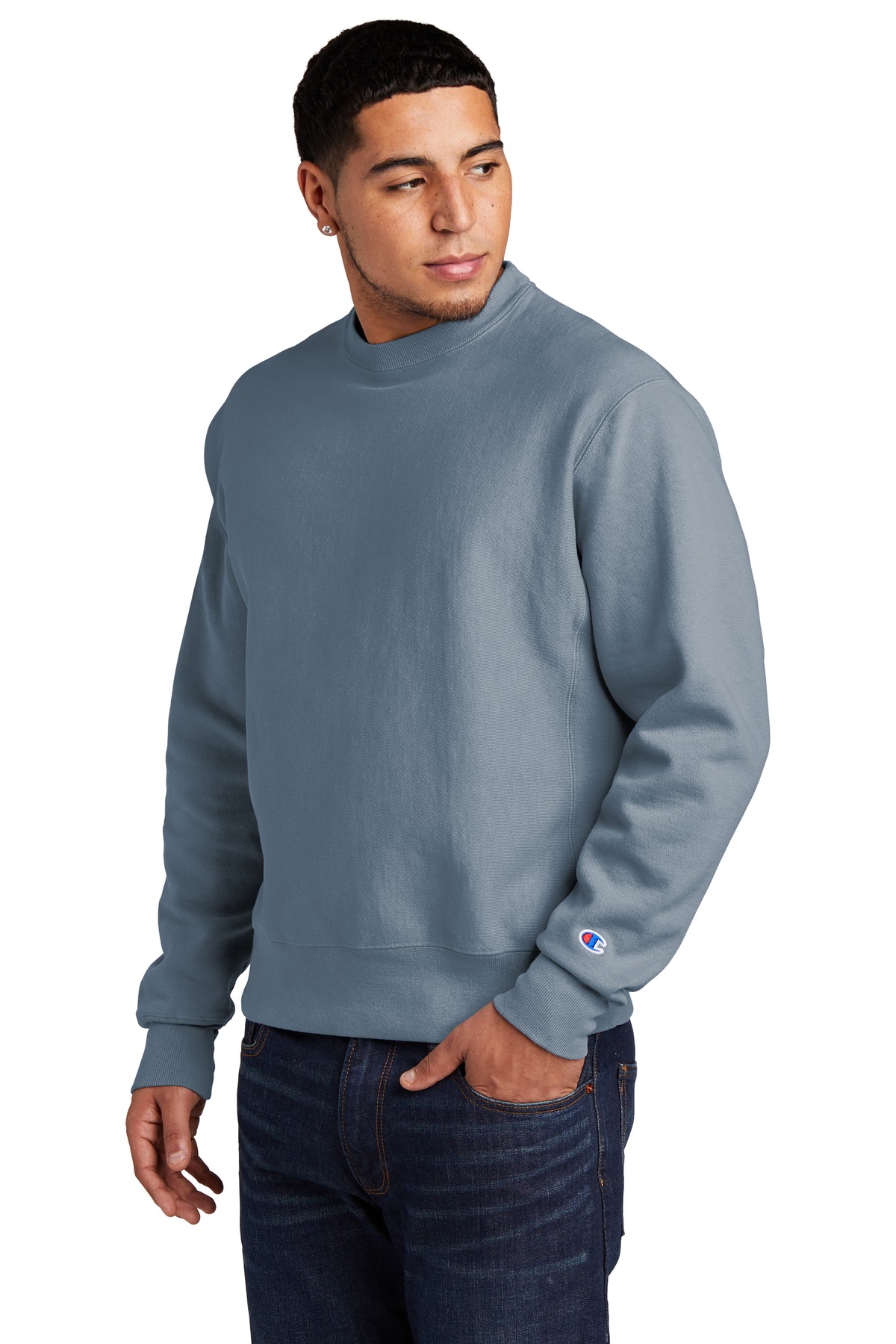 Champion Reverse Weave Garment-Dyed Crewneck Sweatshirt. GDS149 10