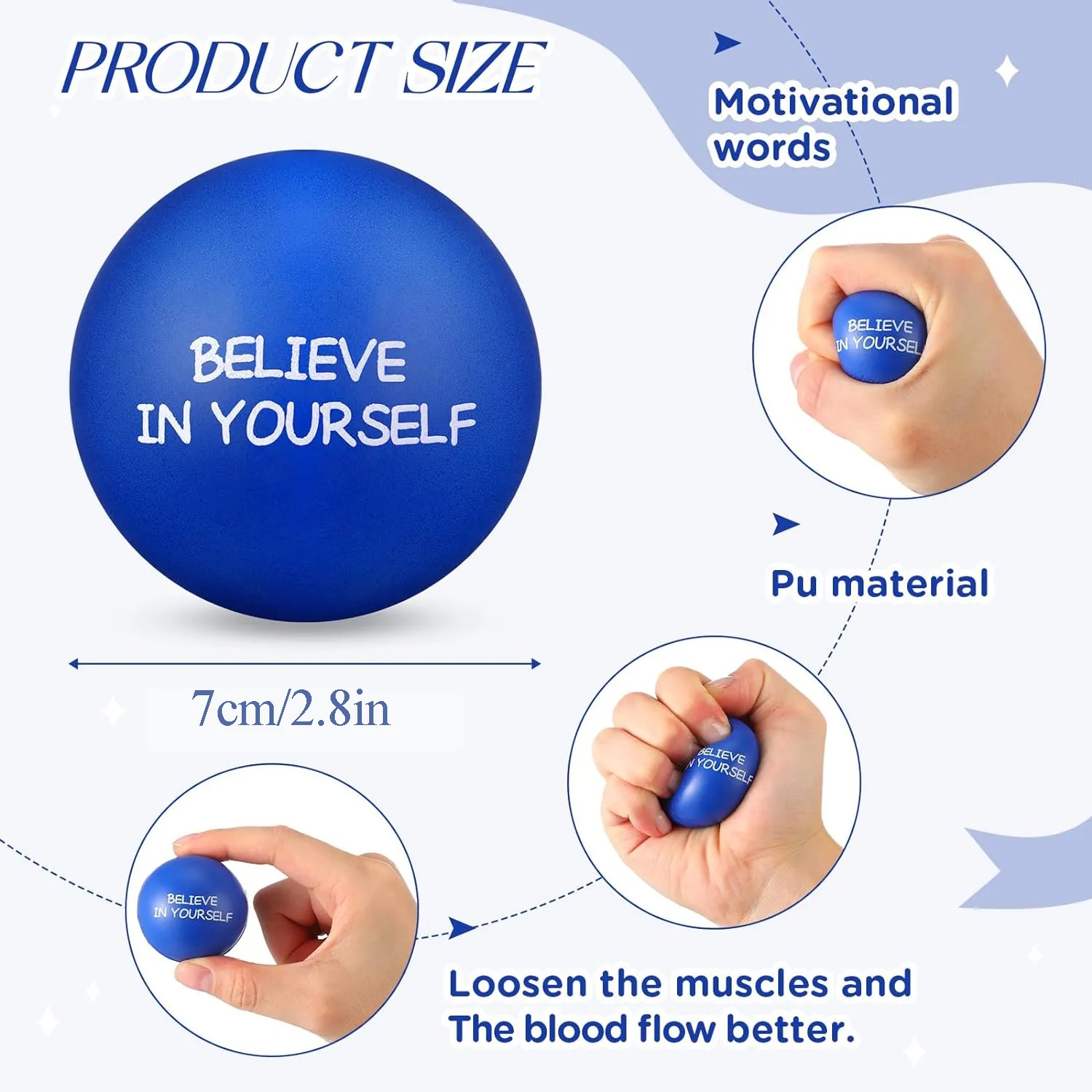 2.8" PU Stress Relief Balls 3
