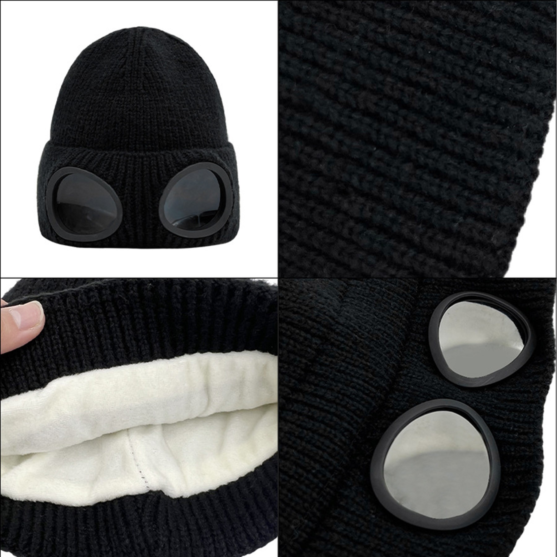 2-In-1 Windproof Goggles And Ski Cap 2