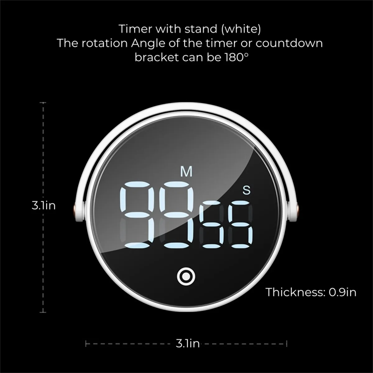 Magnetic LED Display Digital Kitchen Timer with Stand 7