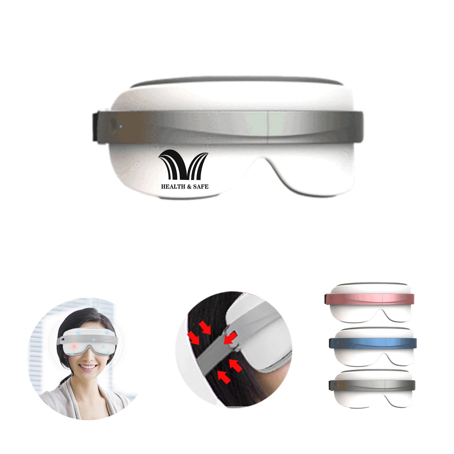 Stress Relief Electric Eye Massager Wireless Mask Heated 1
