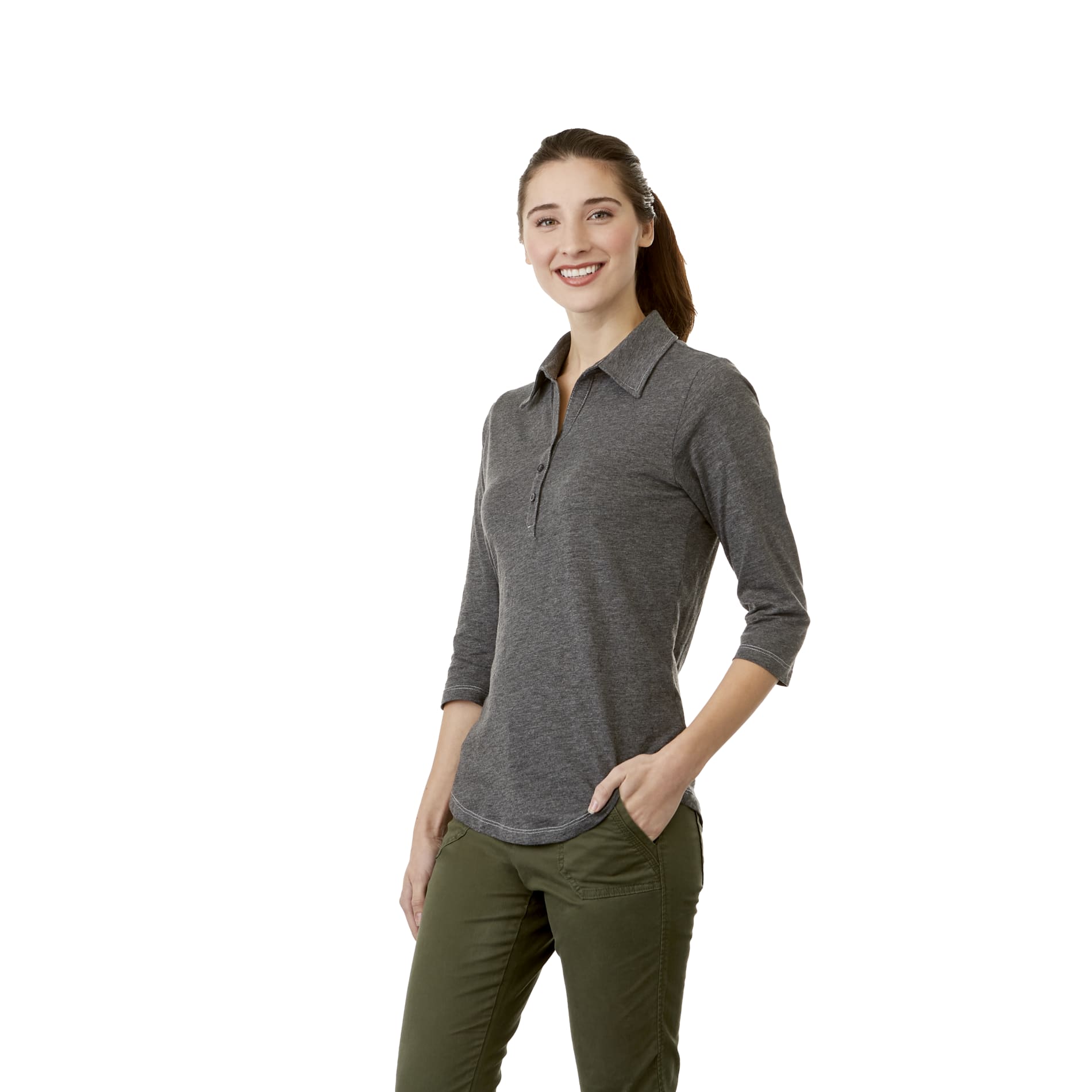 Women's TIPTON Three Qtr Slv Polo 35
