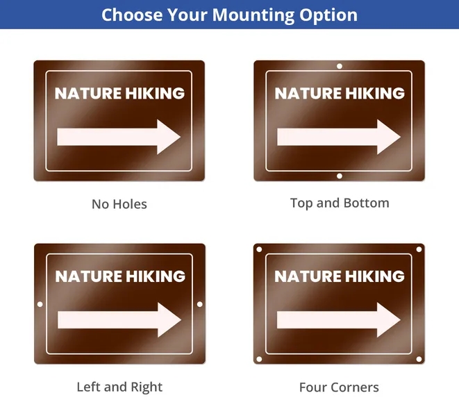 Reflective Custom Trail Markers Signs (1ft x 1ft/Sqft) 2