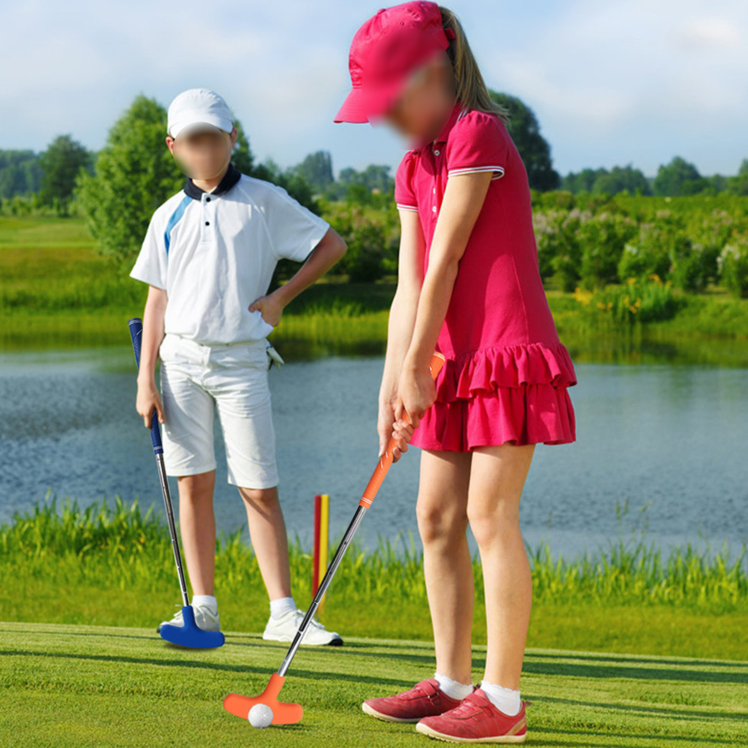 Kids Retractable Golf Practice Putter 4