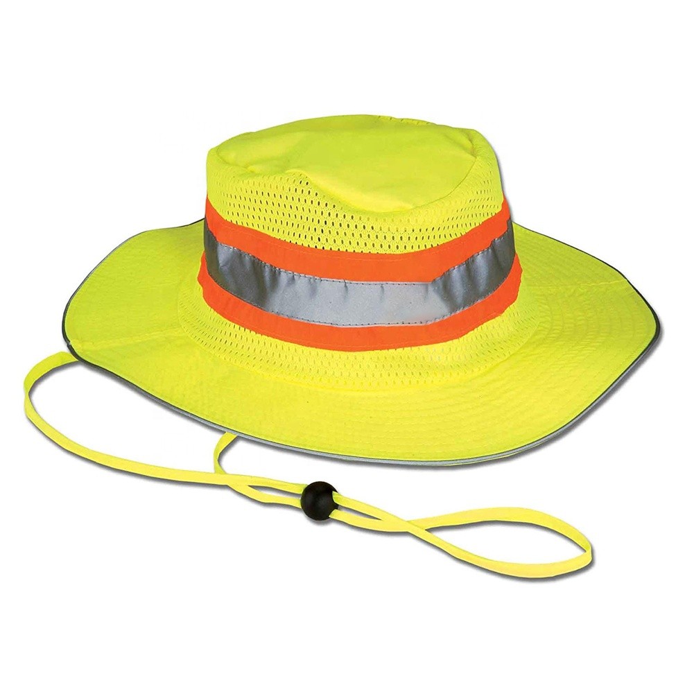 Visibility Reflective Booney Hat With Adjustable Neck Strap 2