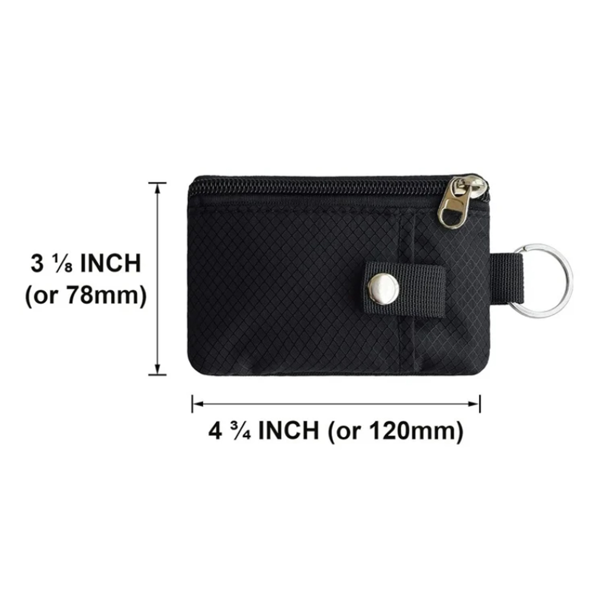 Multi-Purpose Card Holder with Zipper Adjustable Lanyard 3