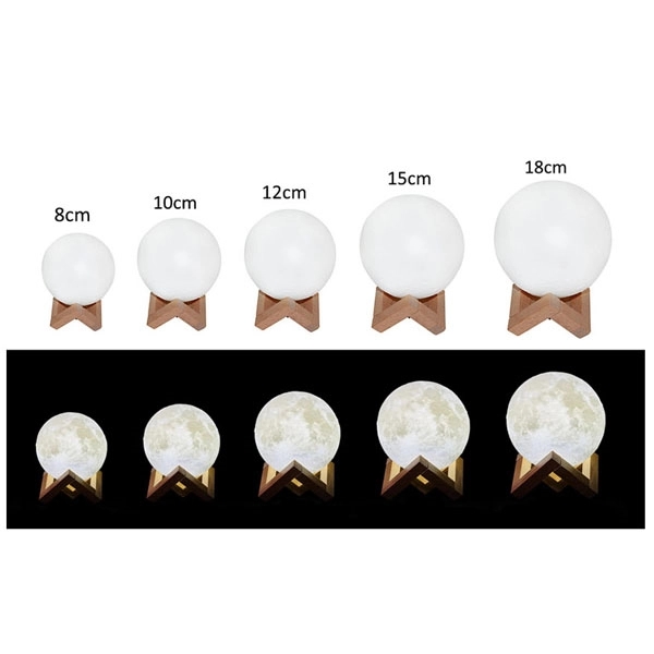 3D Moon Shaped Slapping Night Light 2