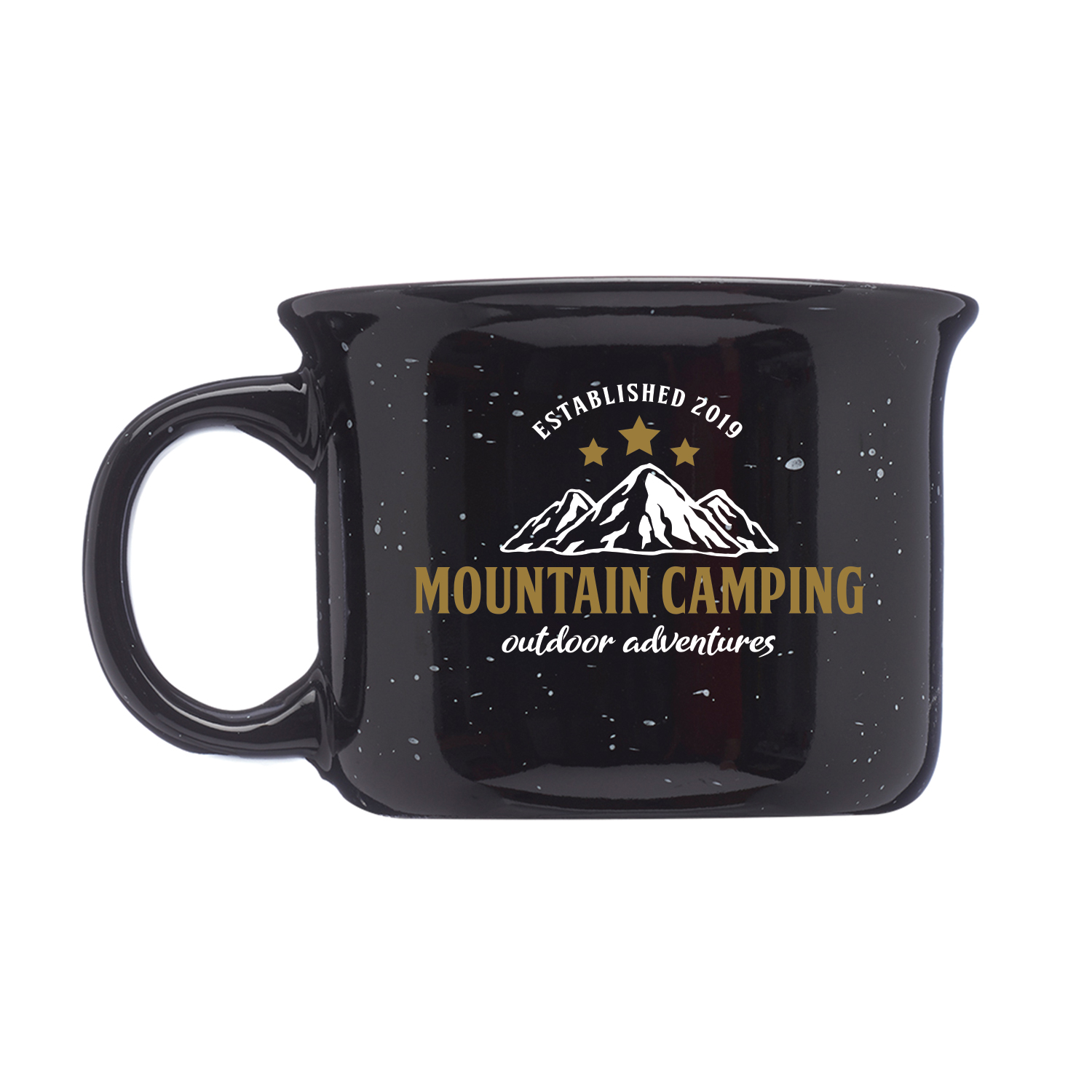8 oz. Speckled Hearth Ceramic Mug (2 Color Imprint) 10