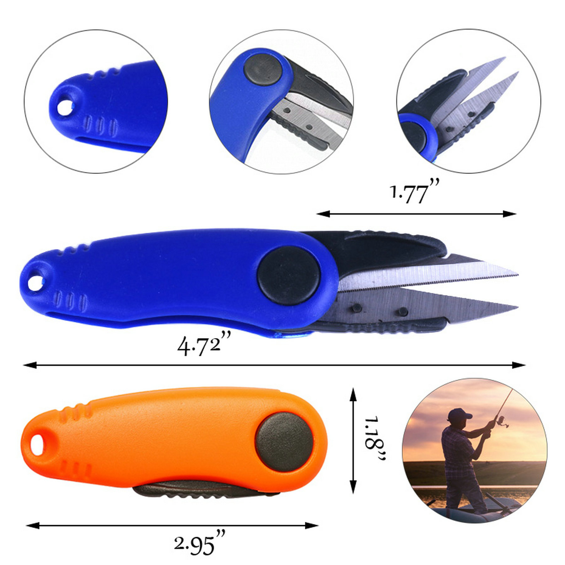 Portable Fishing Line Cutter Scissors 2