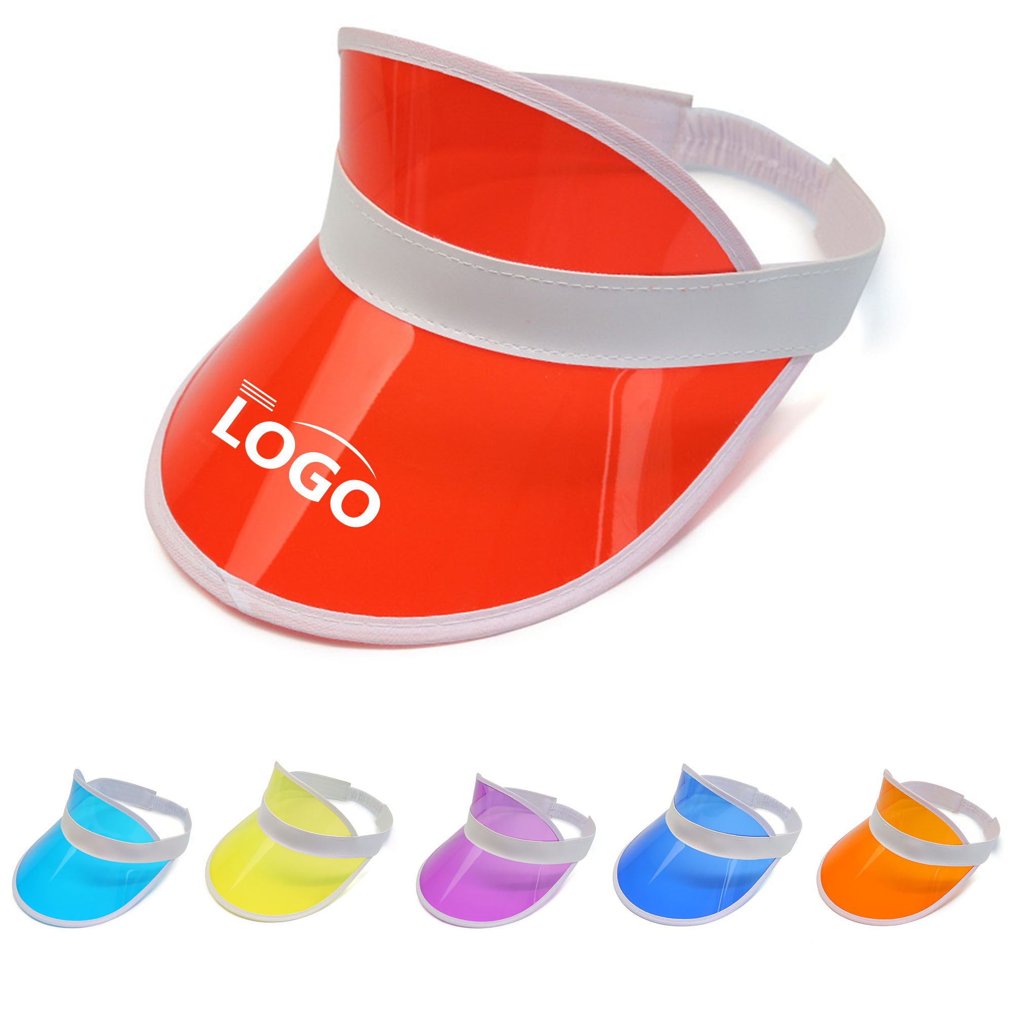 PVC Sun Visor Hat with UV Protection 4