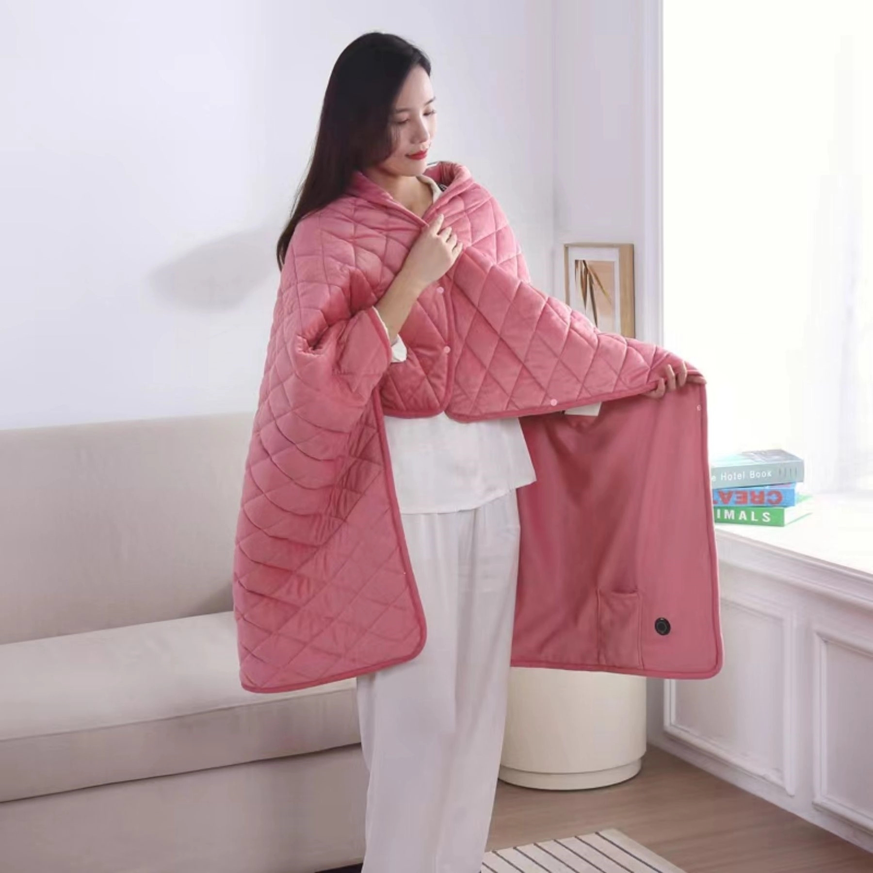 Berber Electric Blanket Heated Poncho Wrap 9