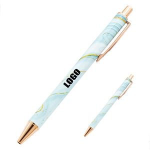 Click Action Marble Texture Metal Pen 7