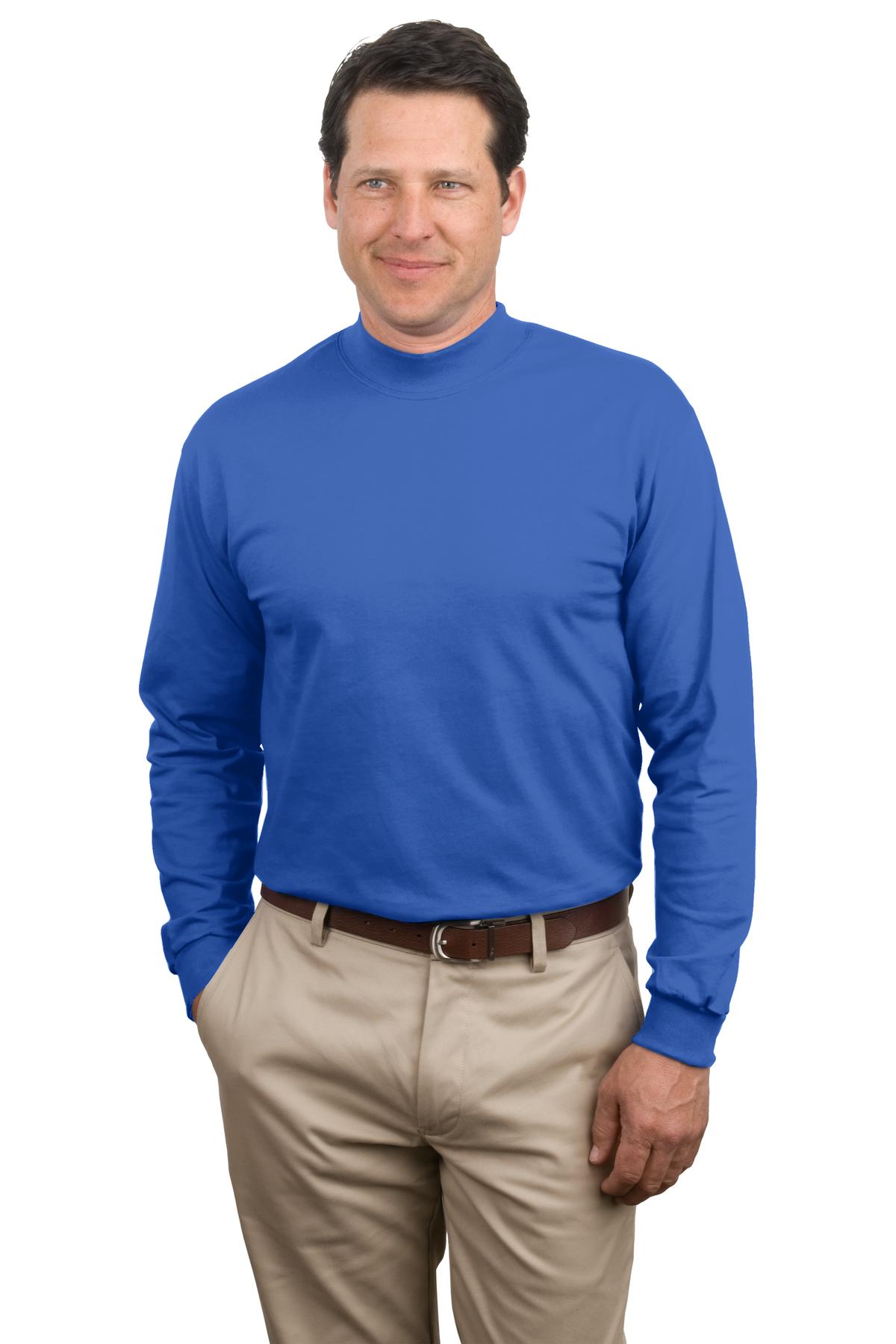 Port & Co Essential Mock Turtleneck. PC61M 18