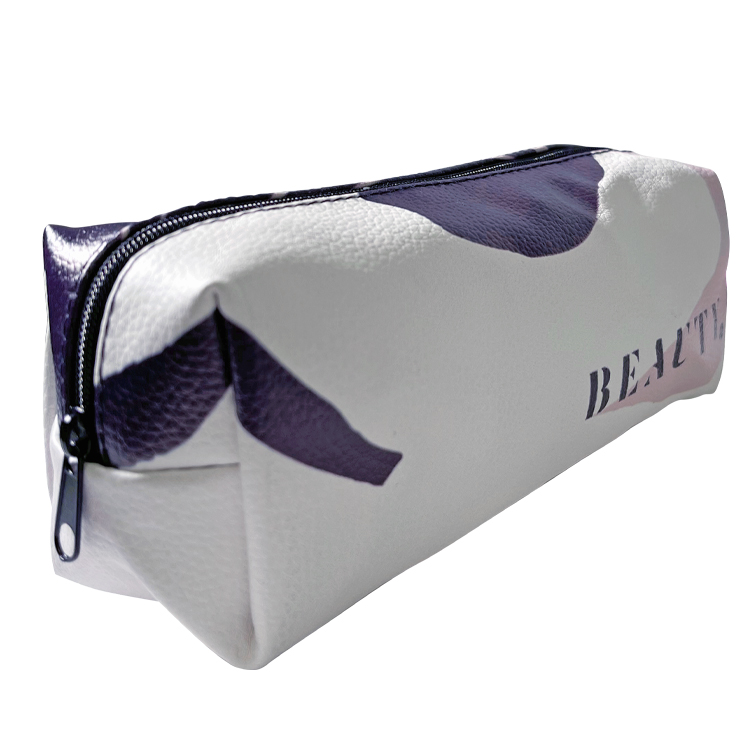 Small Vegan Leather Expanded Full Color Amenity Pouch 3