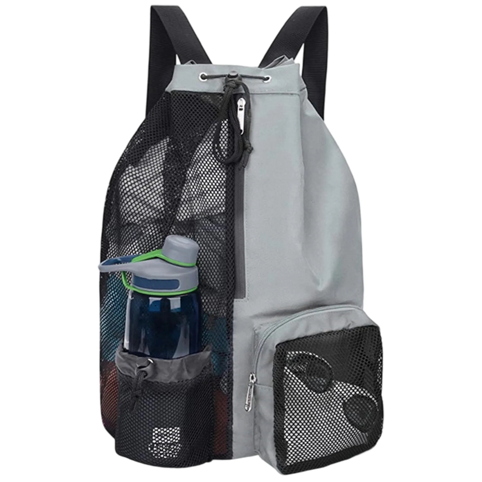 Drawstring Backpack with Wide Shoulder Straps 5