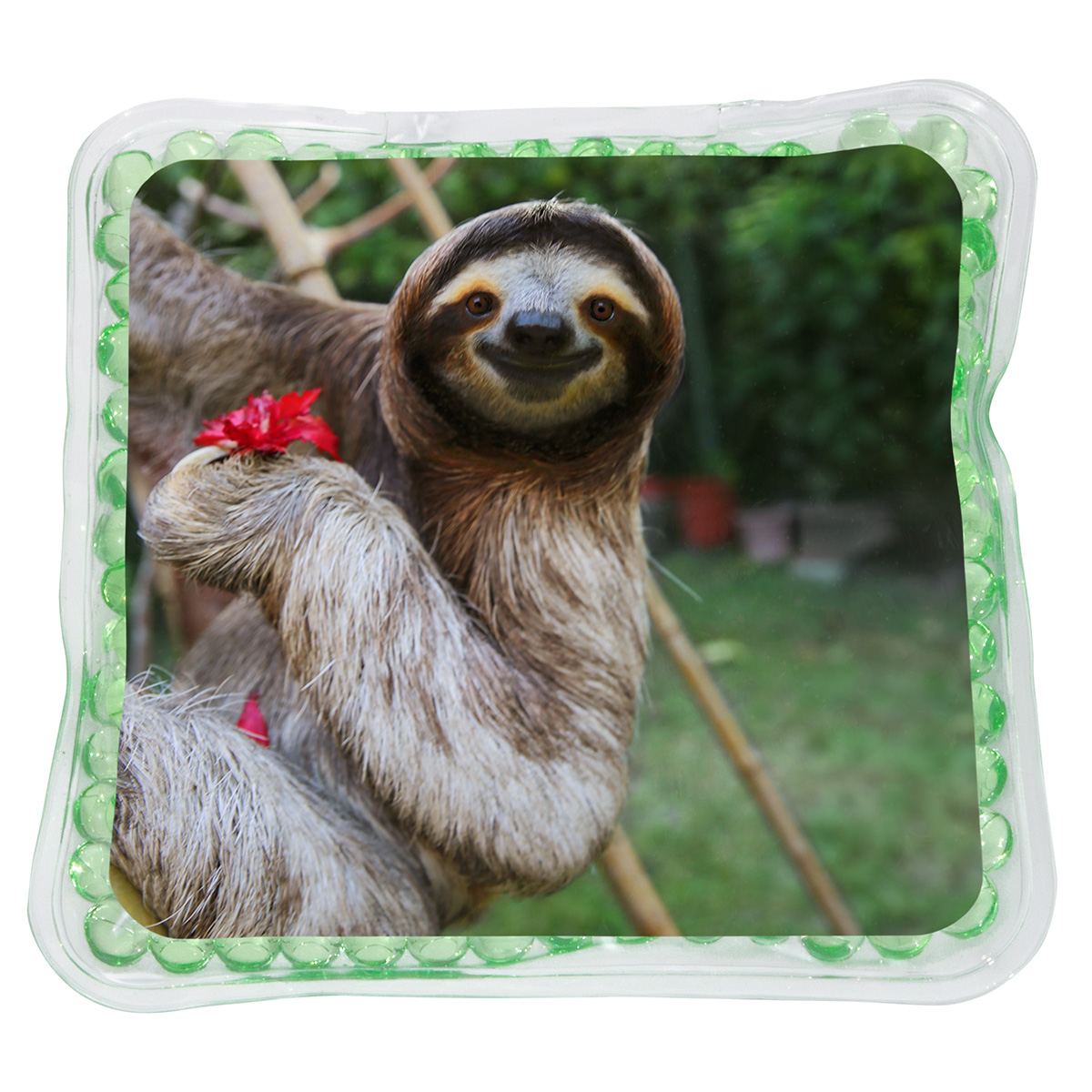 Smiling Sloth Square Aqua Pearls™ Hot/Cold Pack 5