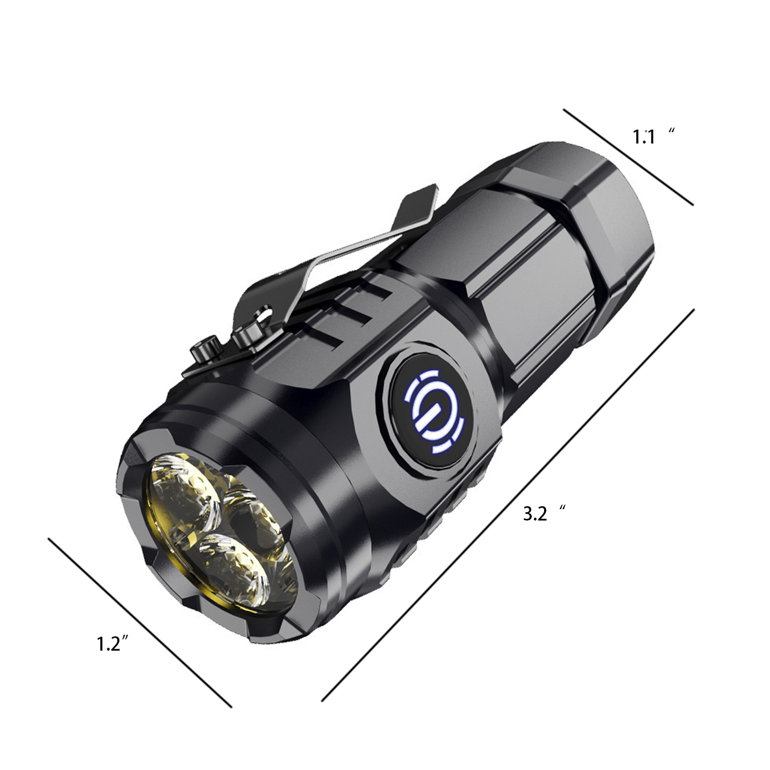 Mini Waterproof LED Outdoor Flashlight 6