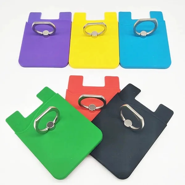 Silicone Phone Card Holder with Ring Stand 8