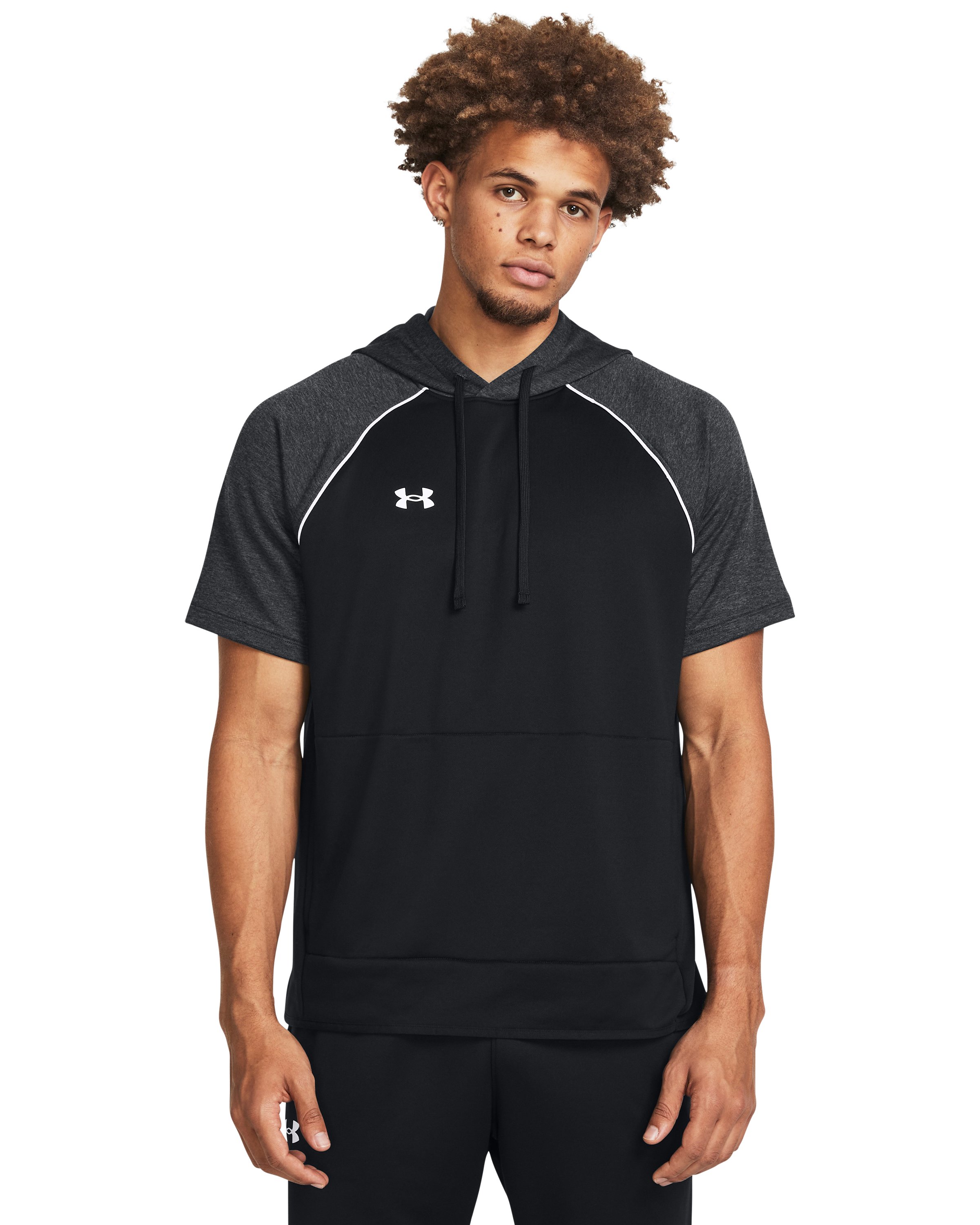 UA Command Warm-Up Men's Short Sleeve Hoodie, custom hoodie or sweatshirt with logo imprint 4