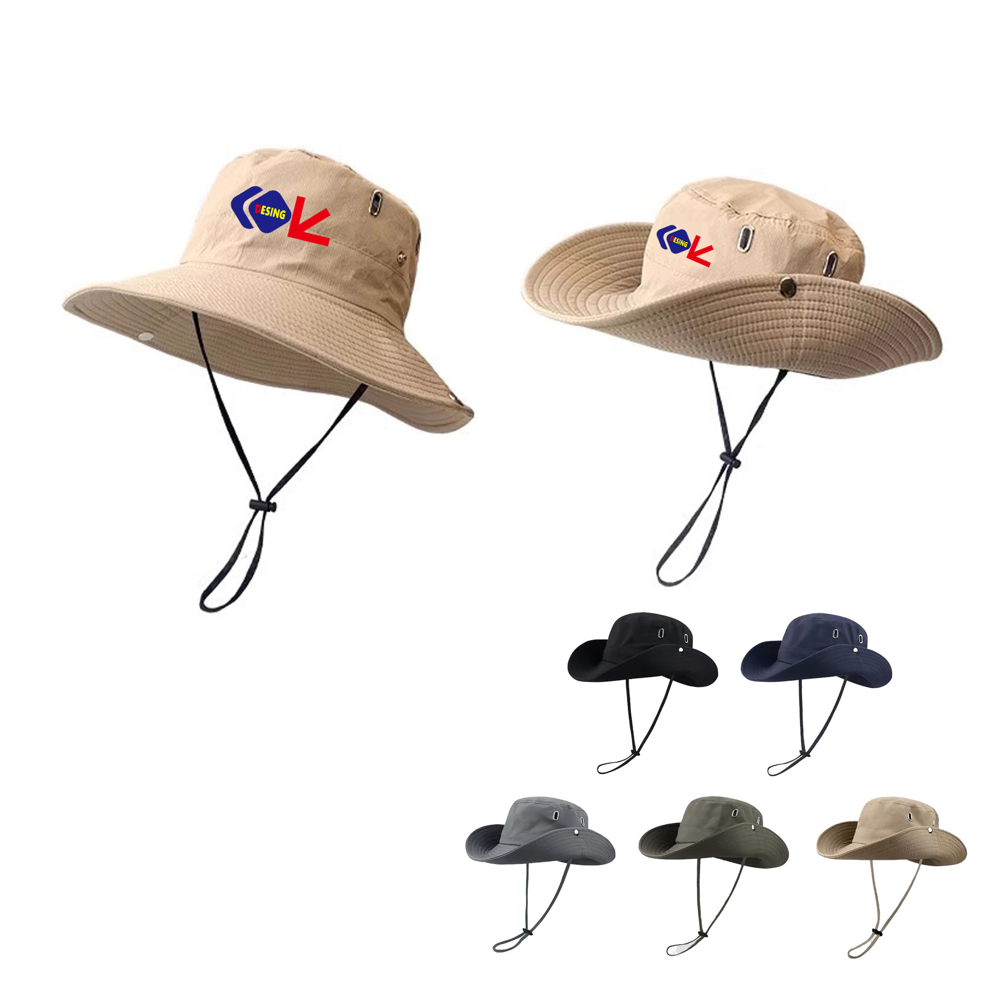 UV Protection Premium Wide Brim Sun Bucket Hat 2