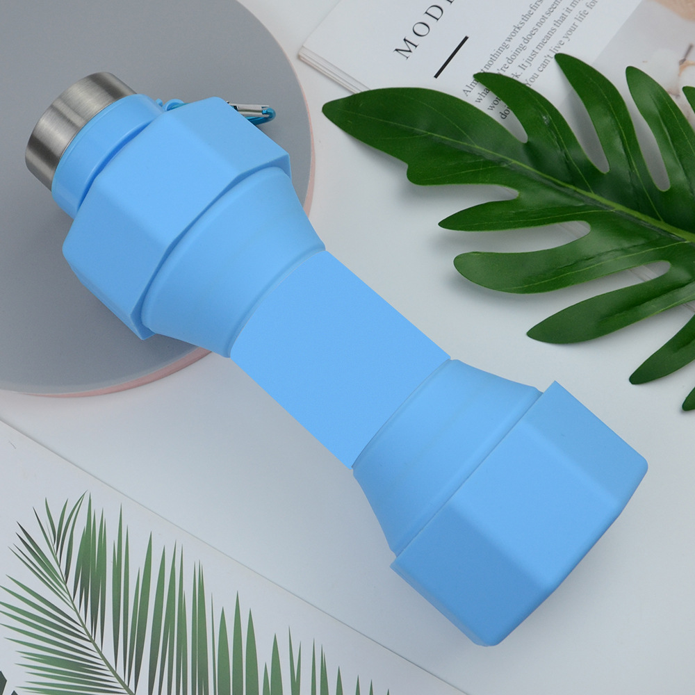 Silicone Dumbbell Folding Water Cup 6