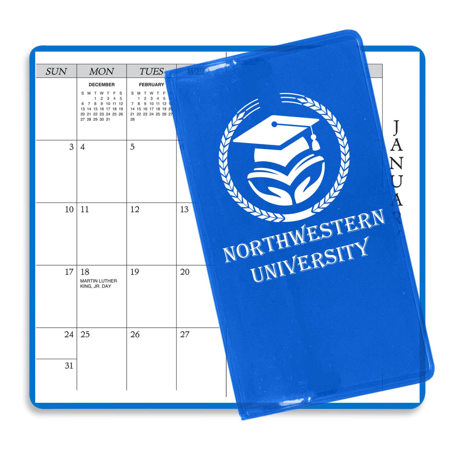 Translucent Vinyl Academic Monthly Pocket Planner 1