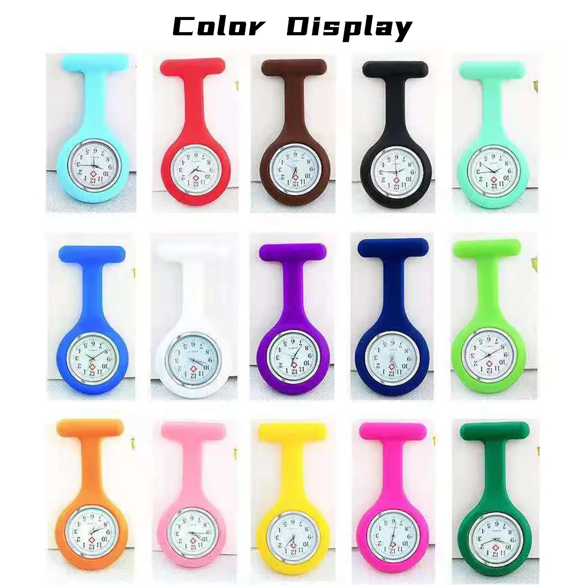 Convenient Practical Soft Nurses Pocket Watch Lapel Clip 4