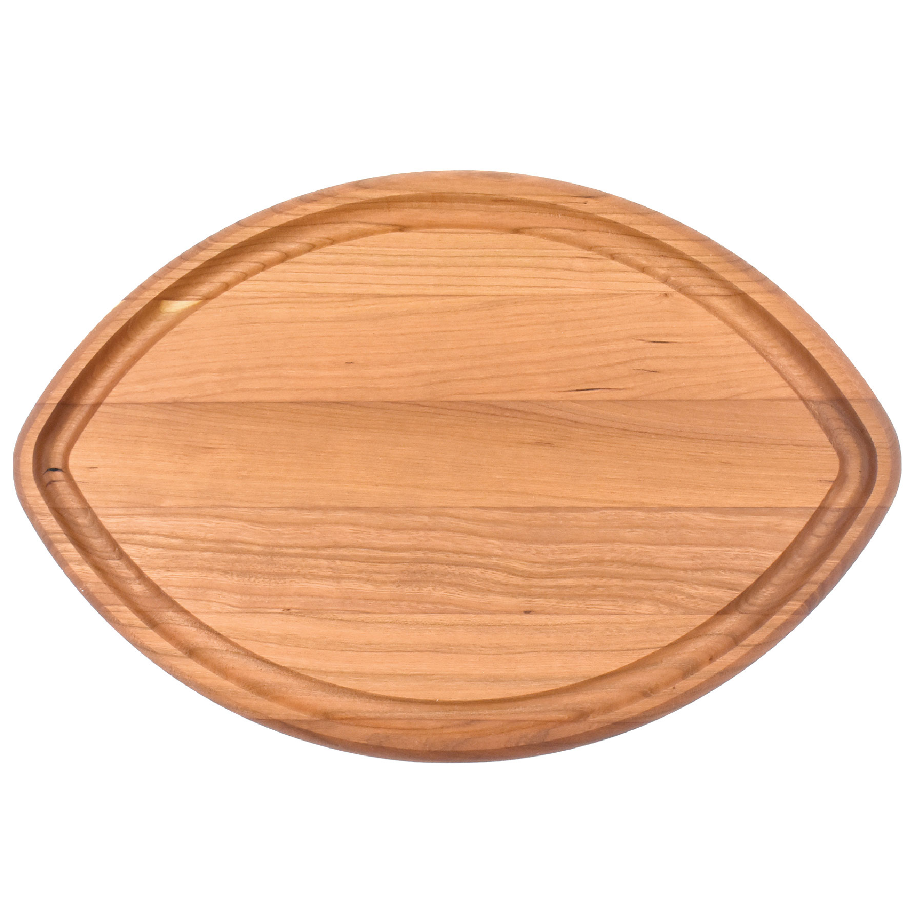 Cherry Football-Shaped Cutting Board w/ Juice Groove 3