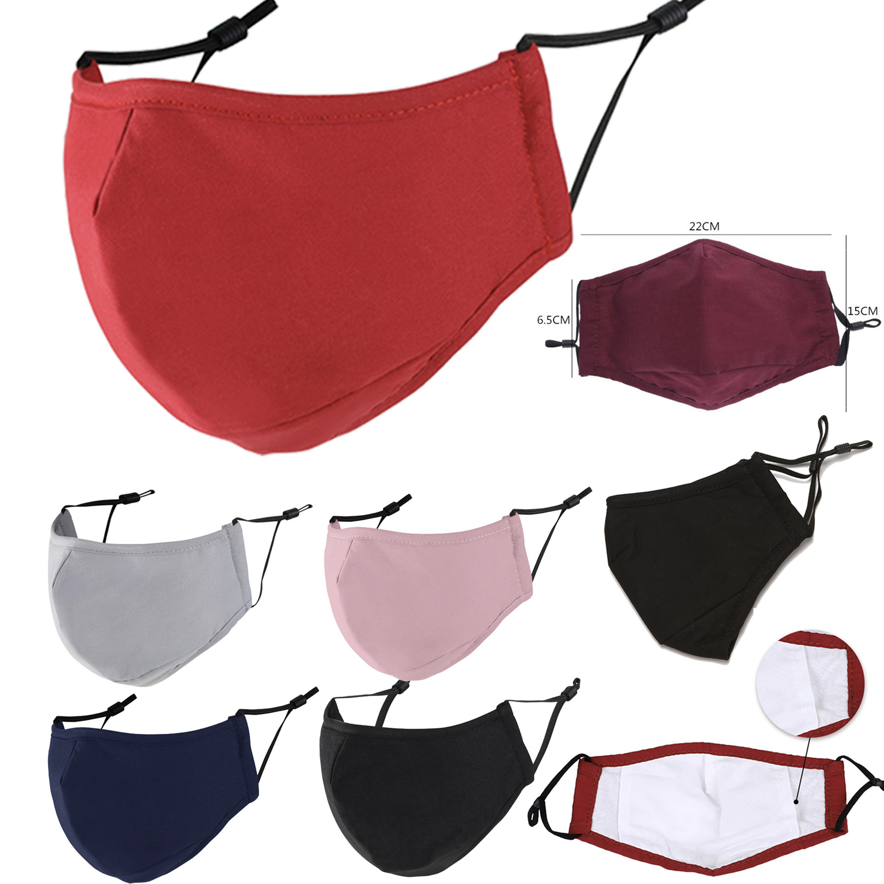 Cotton Face Mask With Pocket 2
