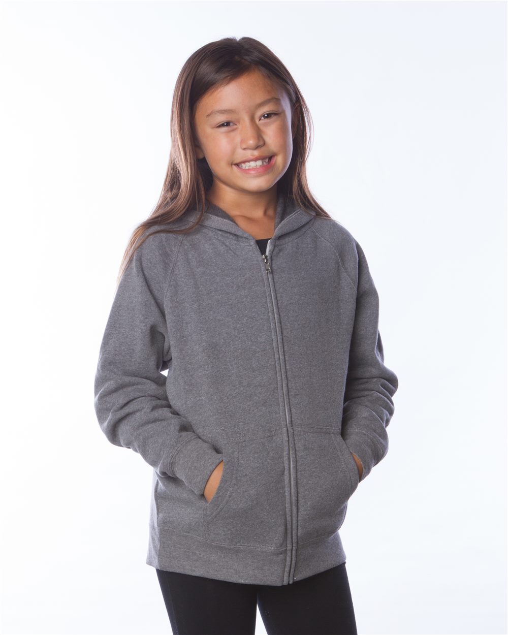 Youth Lightweight Special Blend Raglan Zip Hood - PRM15YSBZ 5