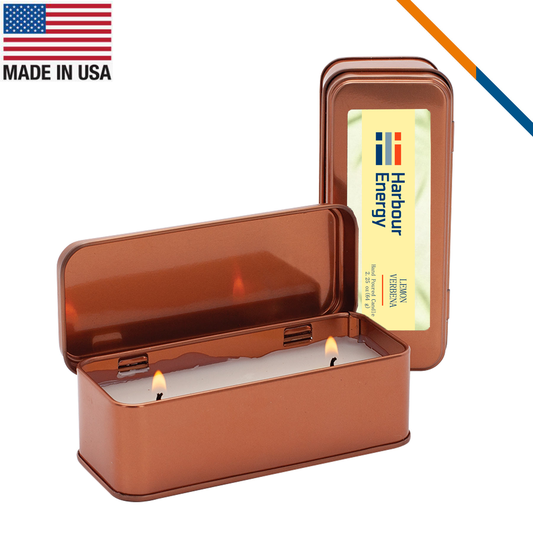 Lumi Scented Copper Rectangular Candle - 2.25 OZ. 6