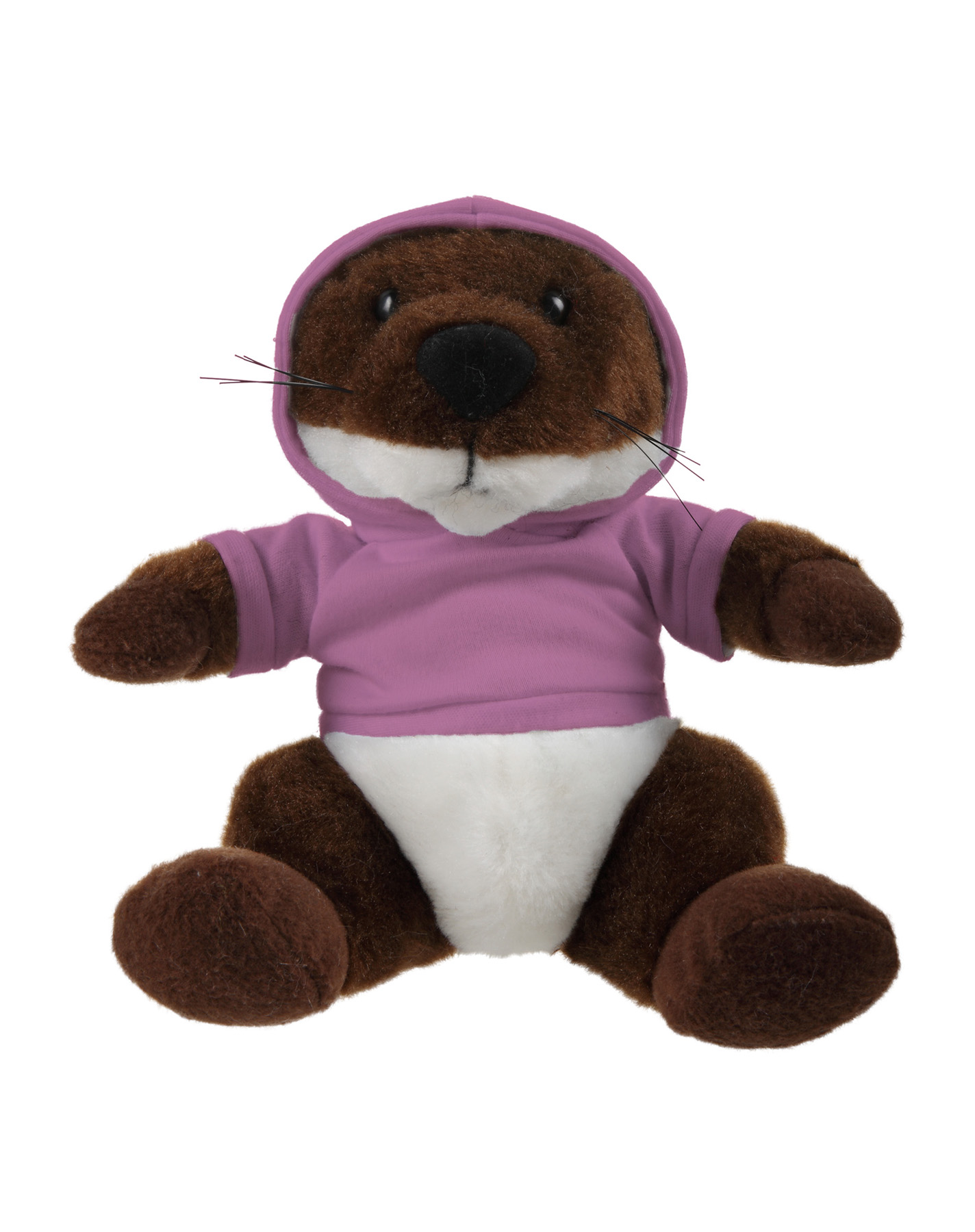 Soft Plush Stuffed Sitting Otter wearing a Hoodie 1